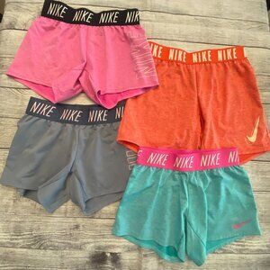 Nike Girls Shorts Bundle of 4 Size Medium